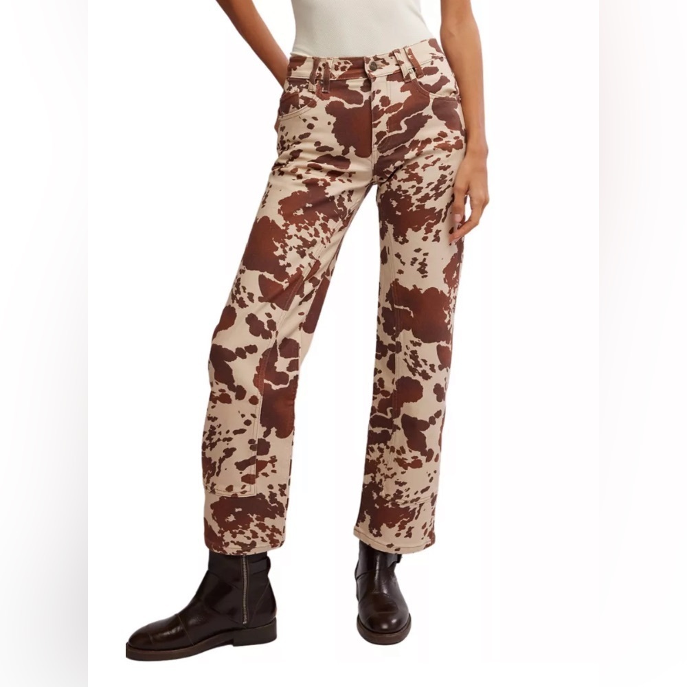 We The Free Risk Taker High Rise Straight Jeans in Tea Combo Size 25 NWT